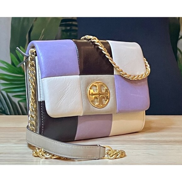 ✺✺ AUTHENTIC TORY BURCH Quilted Leather Patchwork Willa Handbag ✺ - Picture 5 of 13